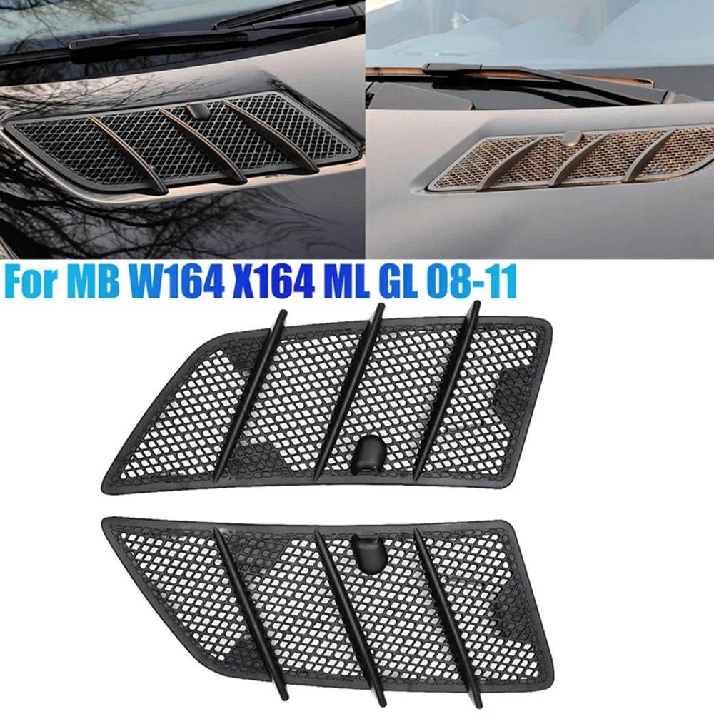 Hood Air Vent Hood Grille 1648804305 for Mercedes Benz W164 ML/GL-Class GL350 GL450 ML350 ML450 2006-2011 Hood Upper Grill Vent