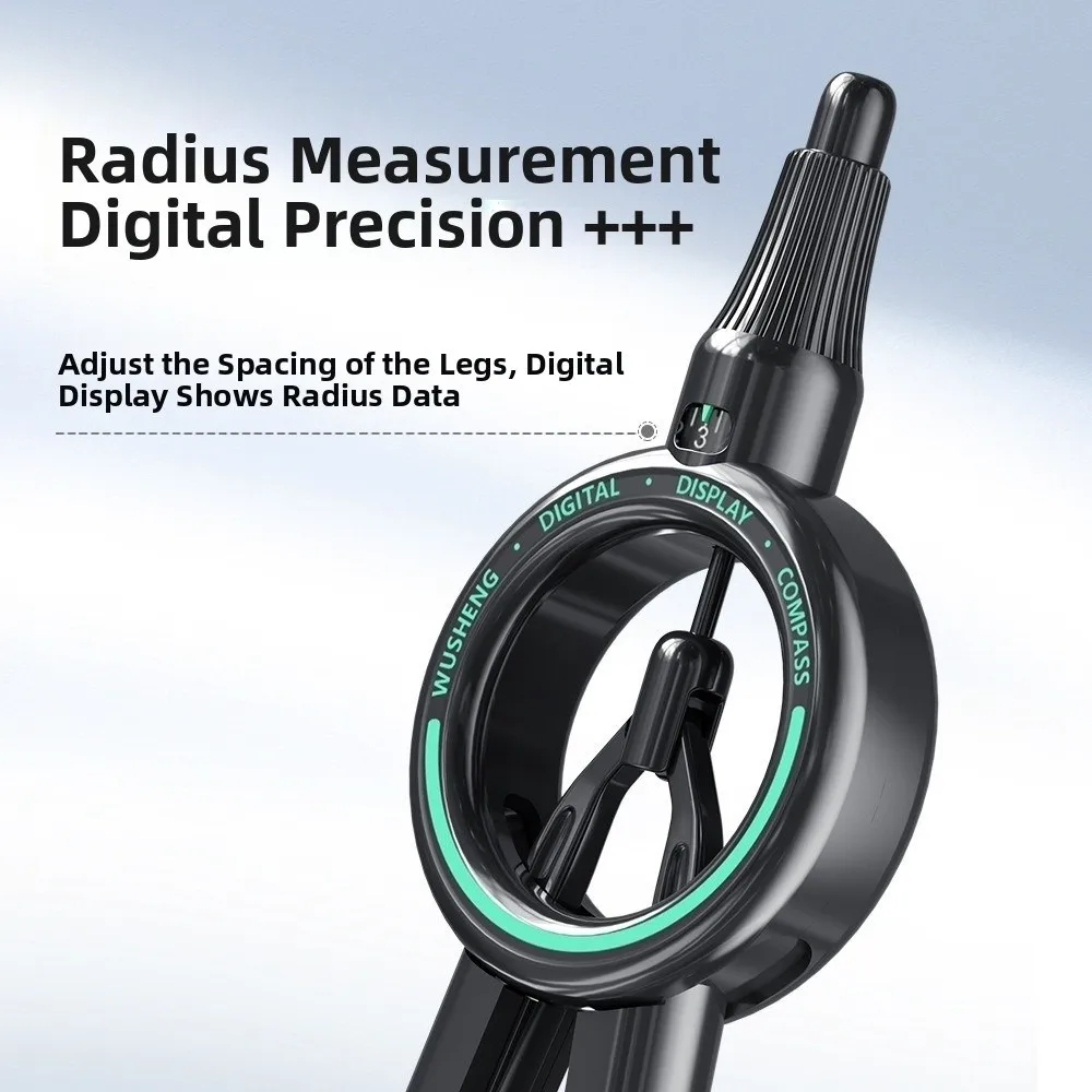 Precision Digital Display Compass Drafting Drawing Digital Radius Display Circle Drawing Gauge Press Type Engineering