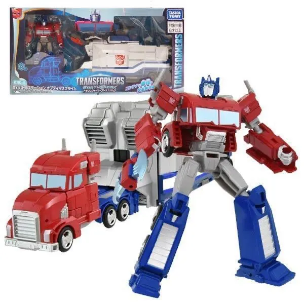 

Takara Tomy DX Earth Spark Transformers Toys Optimus Prime Combat Car Set Action Figures Robot Transformers Figures Toys
