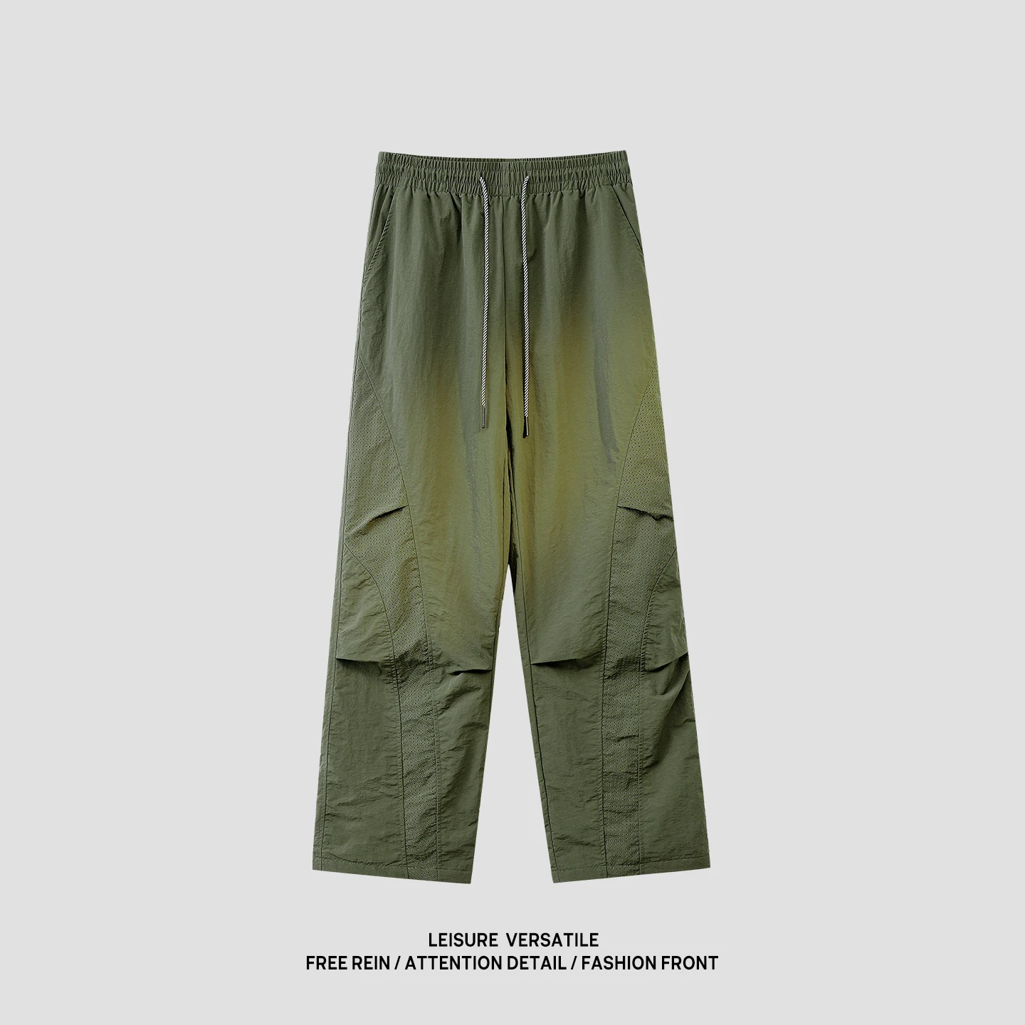 2026 Summer Men's Silk Coolness Multi-purpose Loose Breathable Mesh Fashionable Casual Pants
