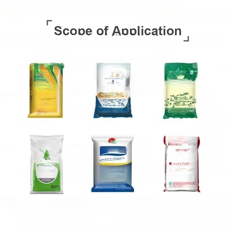 Vertical automatic heavy-duty rice bag double-sided heating and sealing machine
