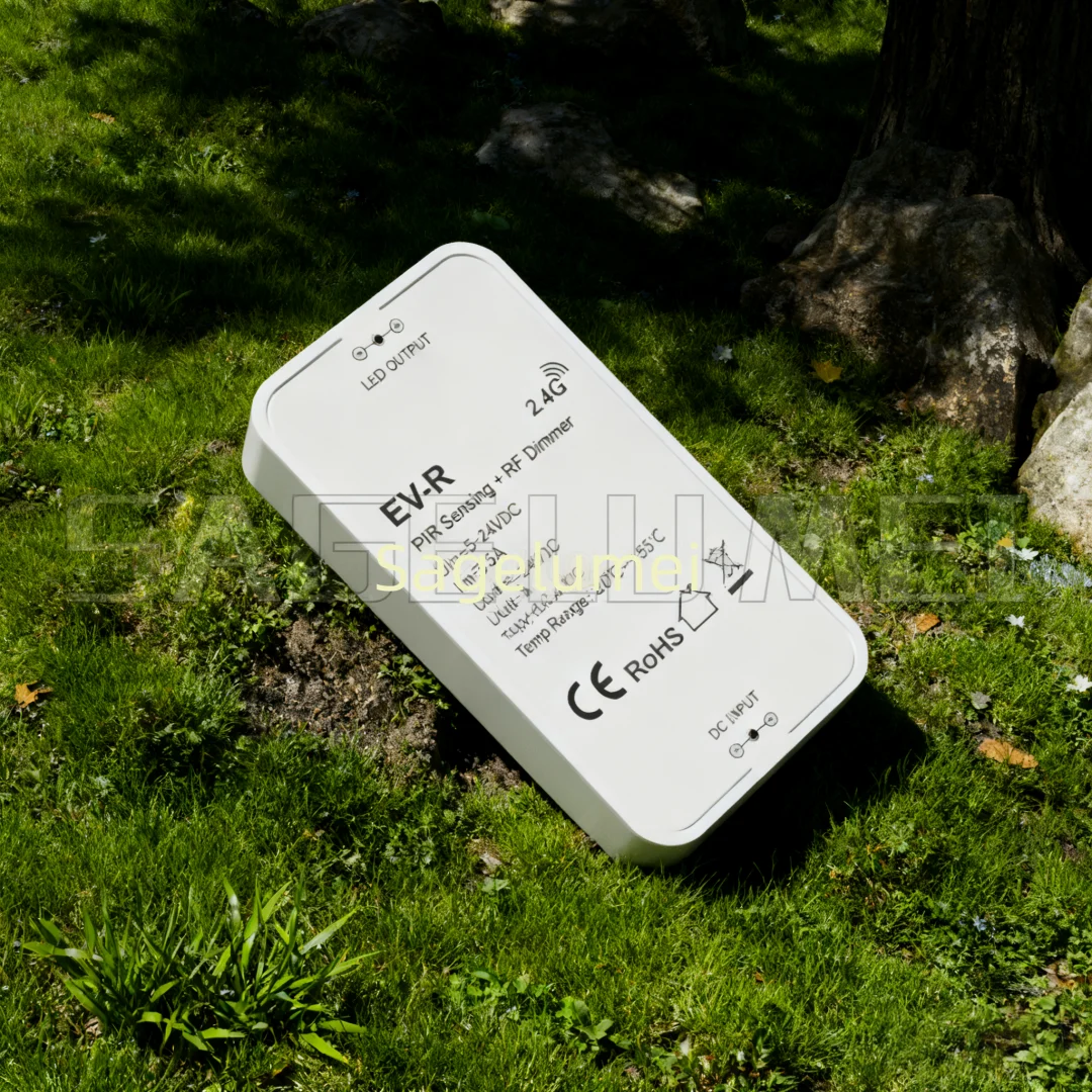 

EV-R Skydance 5-24 В постоянного тока 1 канал * 3A PIR датчик движения контроллер затемнения 2,4G RF обнаружение дневного света PIR контроллер таймер для лестницы