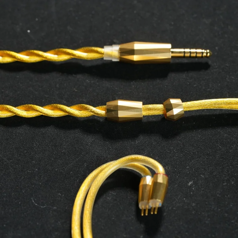 XINHS H06 HiFi-Upgrade-Kabel 2-adriges Litz-Koaxialdesign 7N Hochreines vergoldetes Kupfer-Audiokabel – Detail 4