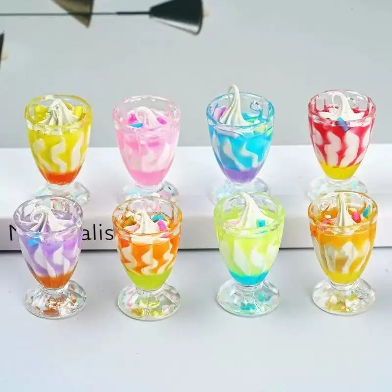 Colgantes de botella de resina, accesorios hechos a mano, joyería DIY, pendiente, collar, llavero, 10 piezas, 8x34MM