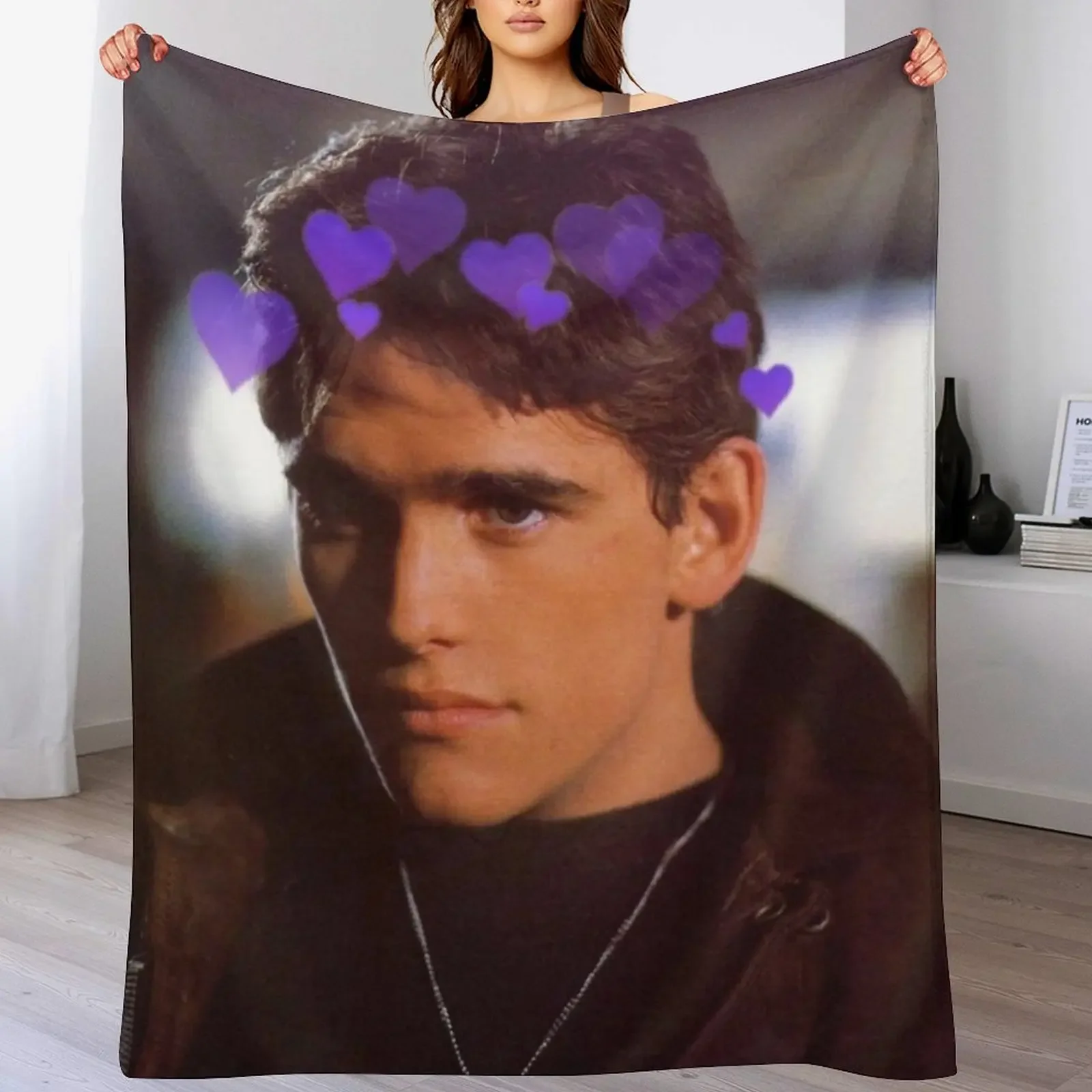 

Dallas winston hearts Throw Blanket Vintage Furry Giant Sofa Decorative Beds Blankets