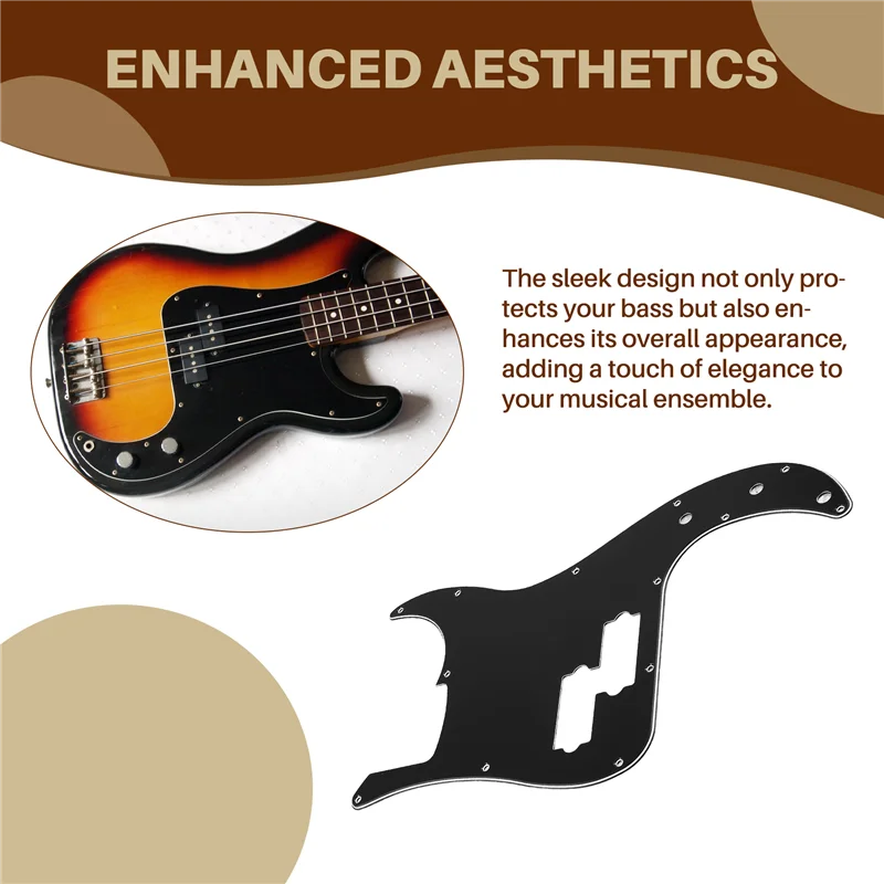 -A14E Bass Pickguard для PB Bass, аксессуары для музыкальных инструментов