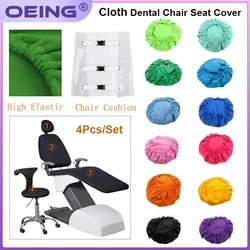 4Pcs/Set Dental Unit Chair Cover High Elastic Cloth Dentistry Seat Protector Sleeves Dental Chair Cushion Dentist Equipment