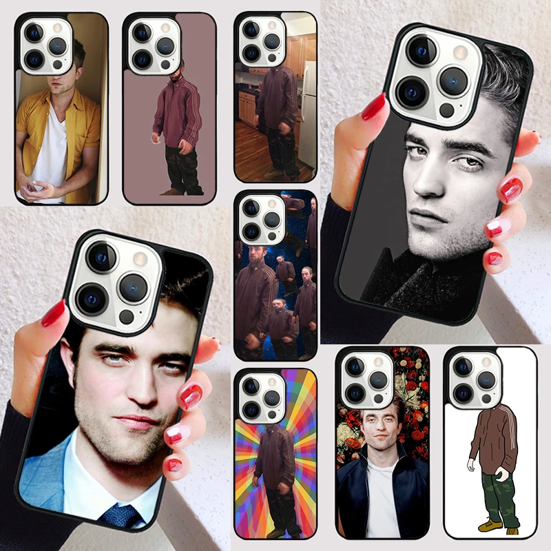 Robert Pattinson Standing Meme cover For iPhone 15 16 13 12 11 14 Pro Max Mini Max SE 2020 7 8 6S Plus Phone Case