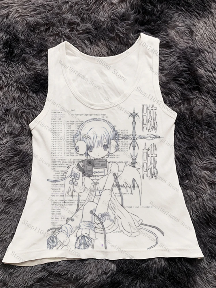 2000 年代の服 Y2k レトロパンクトップス女性かわいいグラフィック Tシャツベビー Tシャツ Y2k キティ 90 年代ヴィンテージ服女性 Tシャツ Kpop エモ