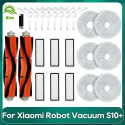 Compatible For Xiaomi S10+ (B105), Xiaomi S20+ B108GL Accessories Main Side Brush Hepa Filter Mop Rag