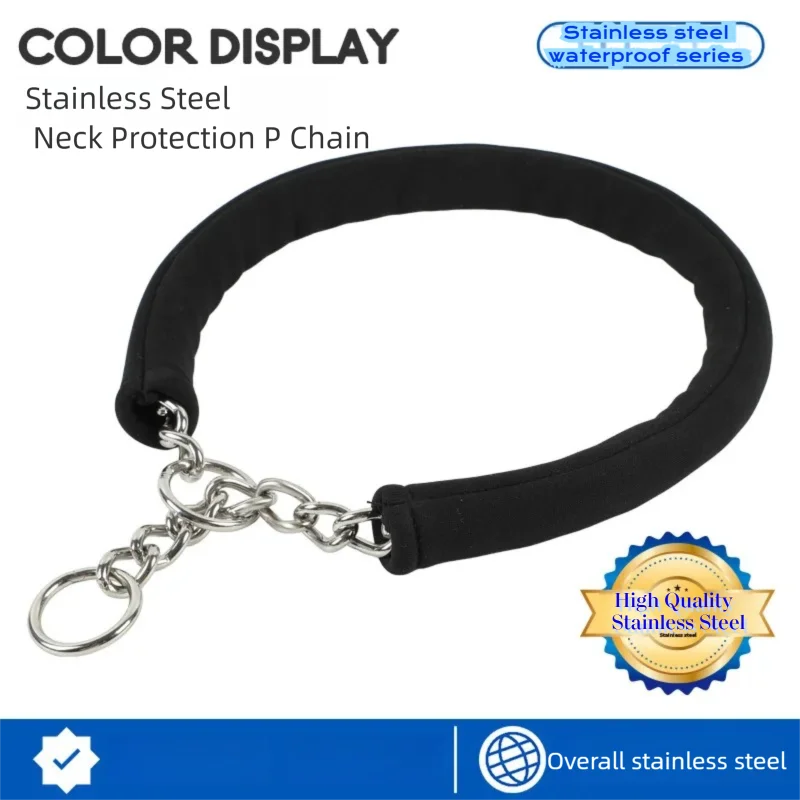 

Stainless Steel Neck Collar Anti Pull Shock Absorbing Training Dog Collar P Chain No Pinch Hair For Large Medium And Small Dogs