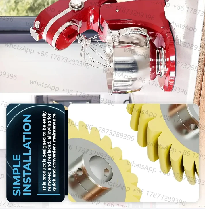 2pcs W10112253 Mixer Worm Gear Replacement Part Perfectly Fit For Kitchenaid Mixers-Replaces 4162897 4169830 5K45SS 5KPM5