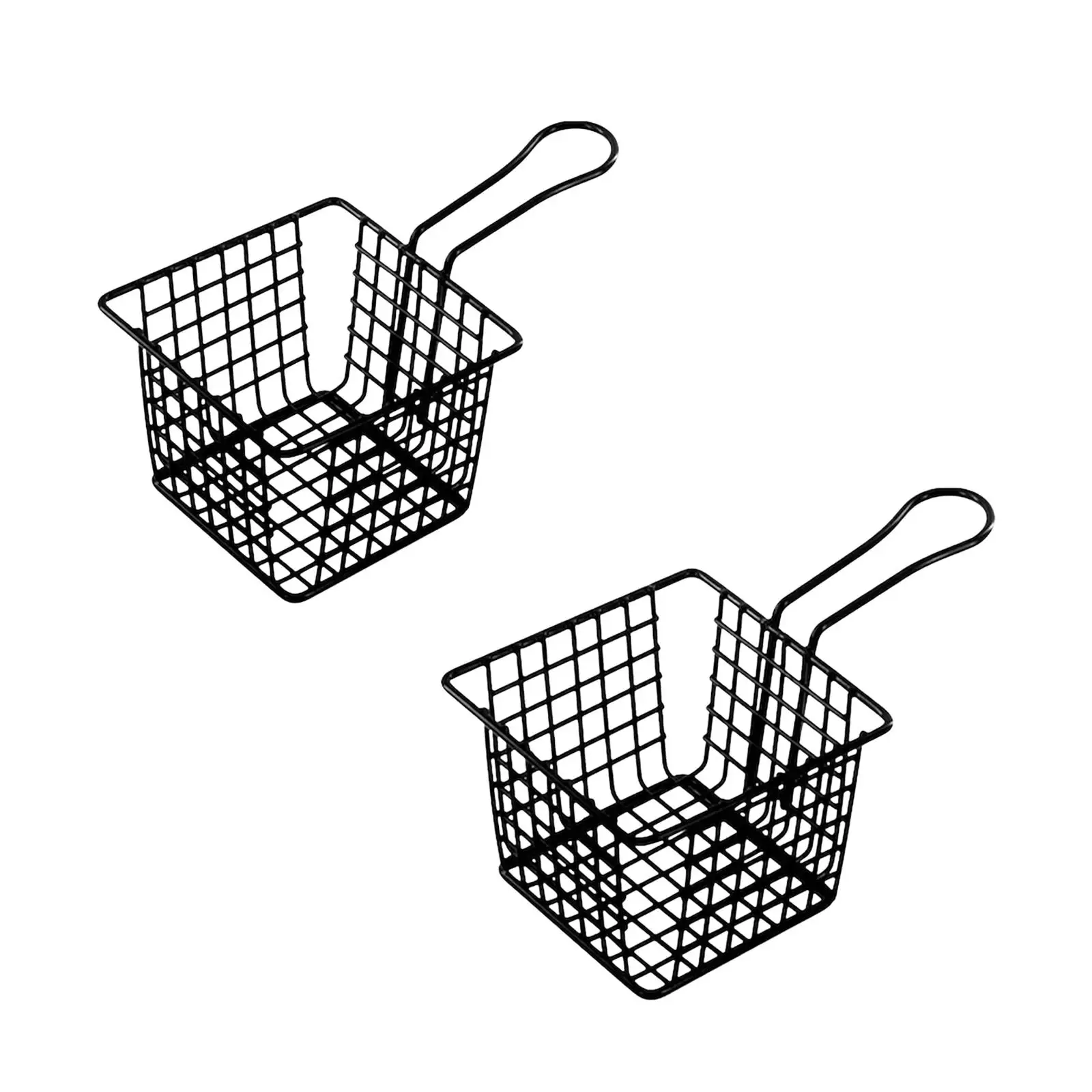 

Deep Fryer Basket French Fries Chicken Frying Server Noodles Portable Dumplings Strainer Food Fried Mesh Kitchen Cooking Tool