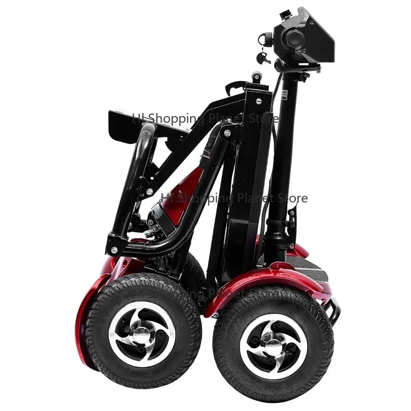 pei-qiHigh Performance Scooter With Seat Port le Automatic Folding Electric 4 Wheel Travel Mobility Scooter for Sen-iors Dis led