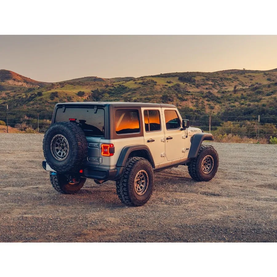 عجلة 18 بوصة متوافقة مع جيب رانجلر JK JL وGladiator JT للقيادة على الطرق الوعرة عجلات 18x9 5x5 مع إزاحة 12 مم و4.5 #3