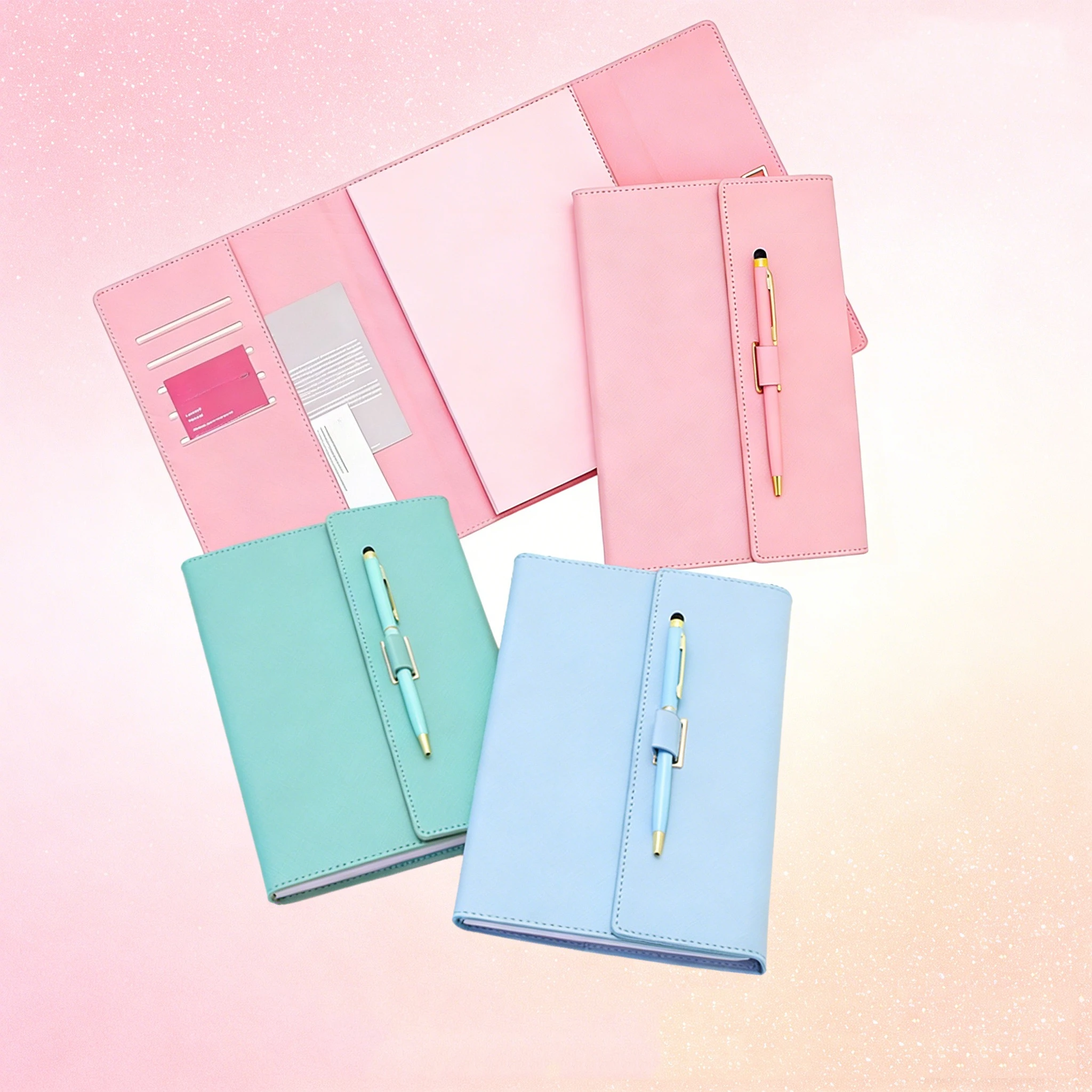 1pcs Macaroon A5 Notebook with Pen Notepad Diary Plan Horizontal Line Inside The Notebook Office Holiday Gift Notebooks.