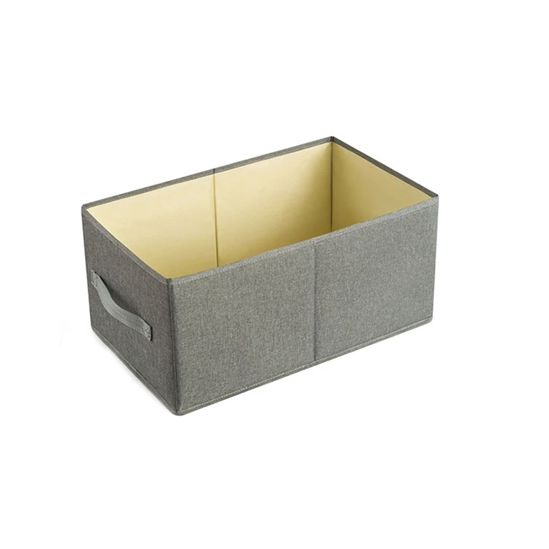 

HOT SALE Clothes Storage Box Fabric No Cover Drawer Wardrobe Folding Cotton Linen Finishing Box Dormitory Household Storage Box