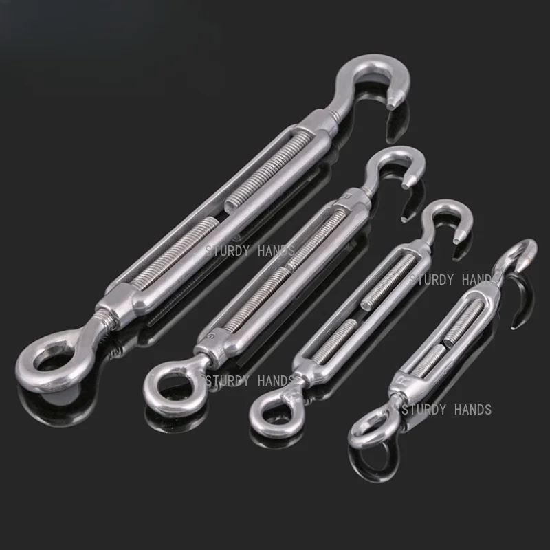 1pc Stainless steel basket screws steel wire rope tension chains open and closed basket bolts M4-M20