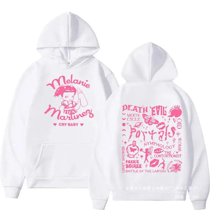 ميلاني مارتينيز بوابات جرافيك هوديي أزياء كلاسيكية للرجال للجنسين مطبوعة مقنعين ملابس الشارع مقنعين قميص البلوز ملابس رياضية #2