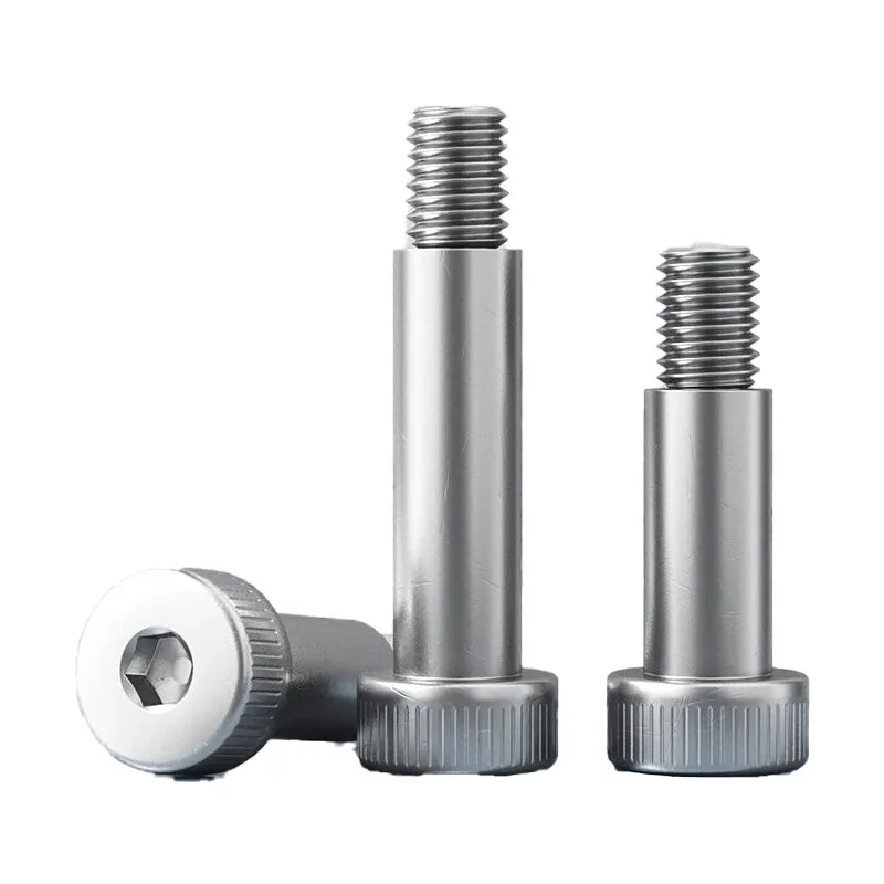 304 مسامير أساسية نصف خيط من الفولاذ المقاوم للصدأ - M4-M6.5 مقبس سداسي رأس أسطواني مسامير مضادة للتخفيف