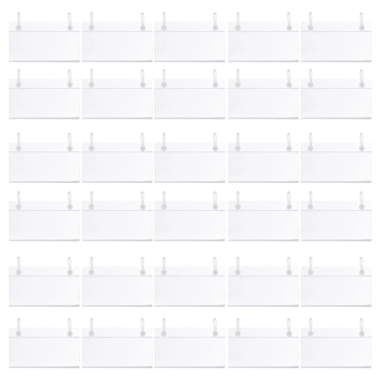 

100Pcs Price Tag Holder Wire Shelf Label Holder Dual Hook Design Enhanced Accessibility for Supermarket Convenience Store