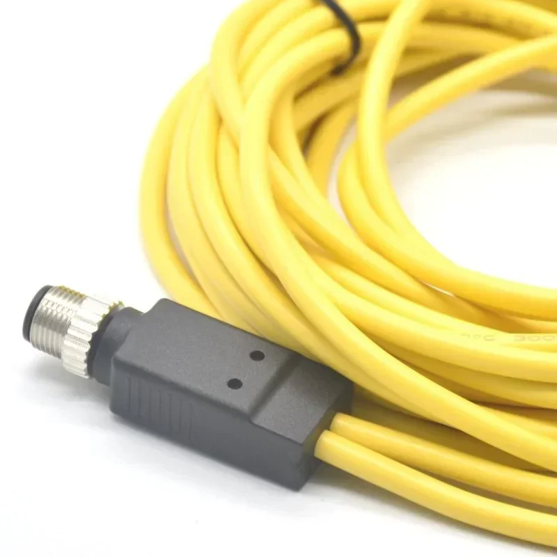 4pin M12 Sensor Connector, M8 Male and Female Connector Plug, 1 In 2 Connector Cable Wire, Straight Waterproof, Injection Aviati