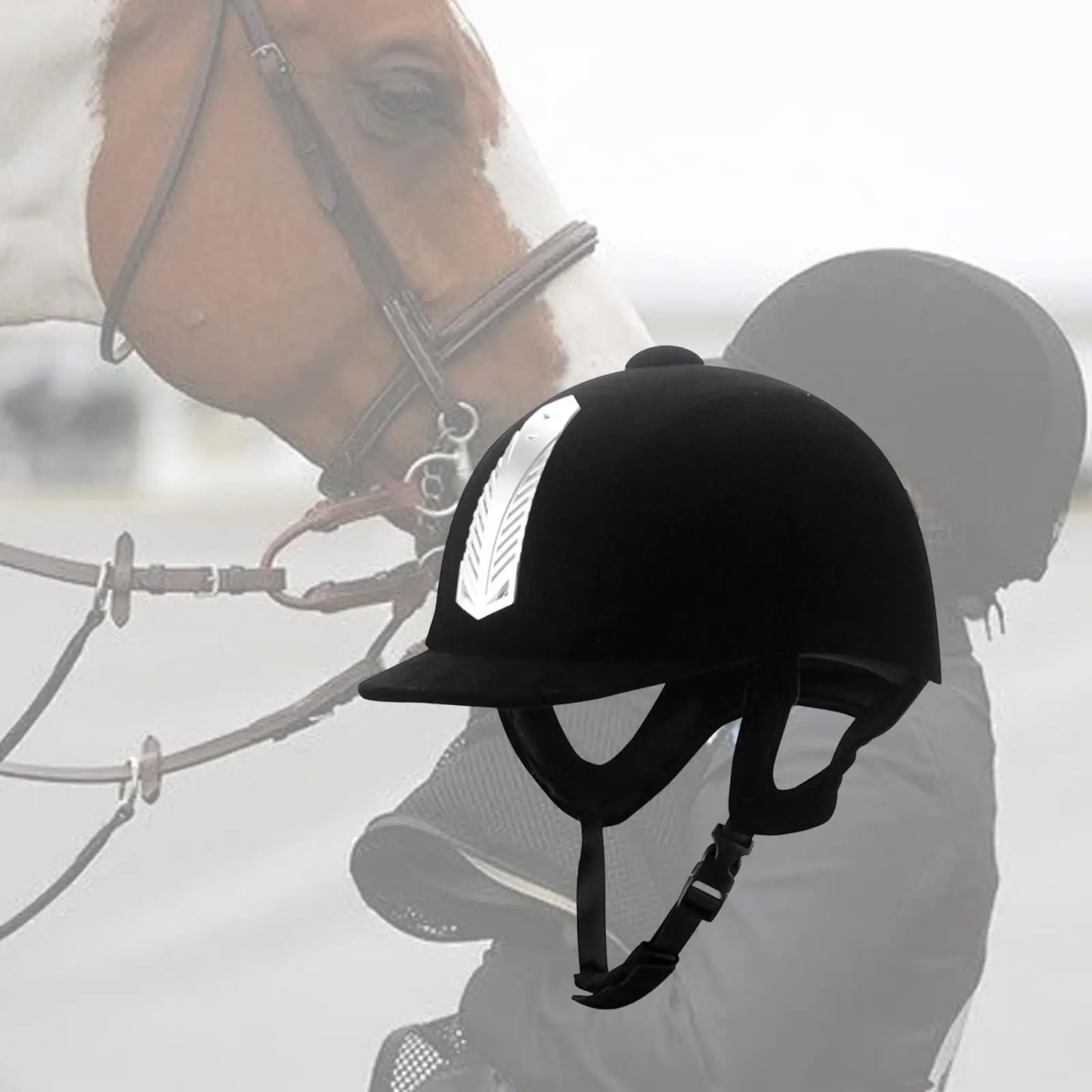 

Horse Riding Helmet Riding Hat Portable Horse Knight Helmets Ultralight for Outdoor Sports Security Equestrian Hat for Adults