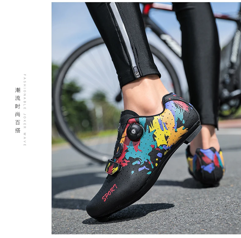 Herbst- und Winter-Fahrradschuhe, Unisex, mit robuster Sohle, geeignet für Straßen- und Mountainbikes, professionelles Fahrradzubehör, ideal zum Radfahren. – Detail 25