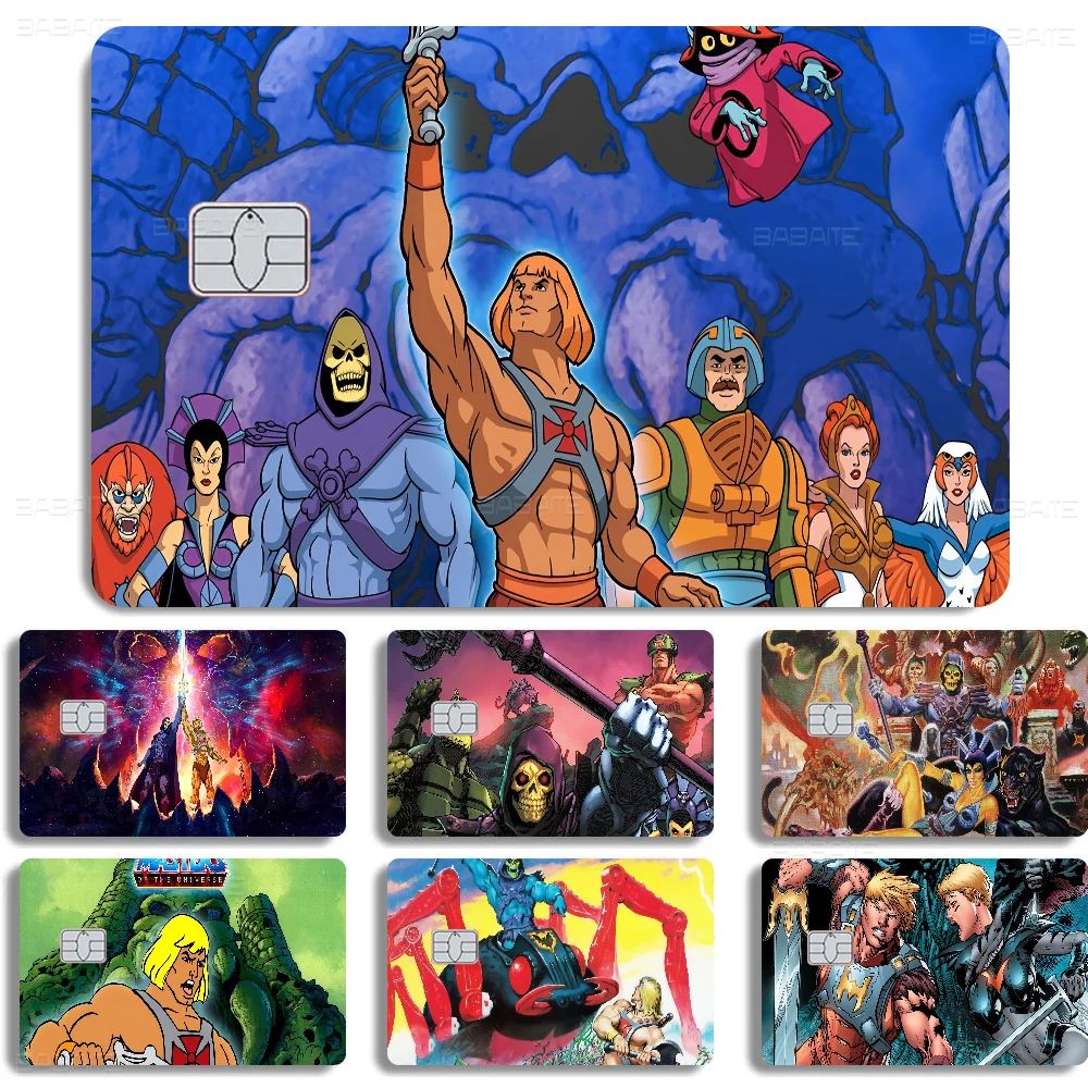 He Man Masters Of Universe Anime Matte Front Skin Film Sticker Cover for Small Chip Credit Card Debit Card