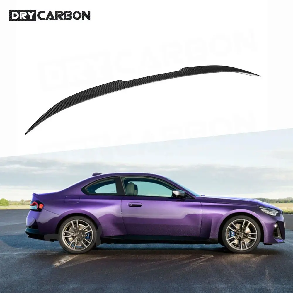 

DRY CARBON V Style Duckbill Trunk Wing Spoiler for BMW G42 M235i 240i Coupe 2022+ Dry Carbon Fiber Rear Spoiler FRP Body Kits