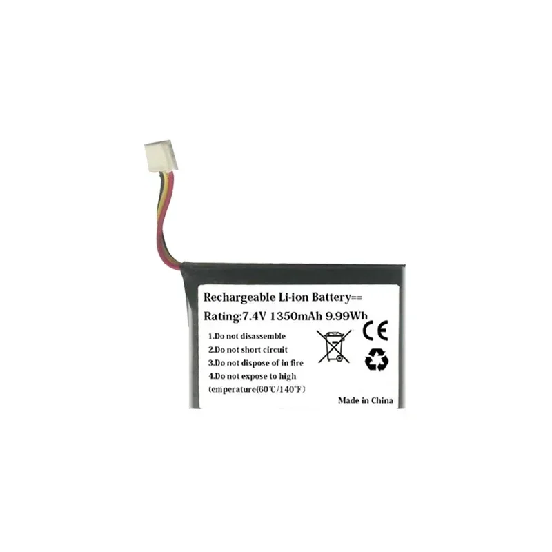 New 7.4V 1350mAh Battery C129D2 for Bang & Olufsen BeoPlay P2 Batteries with 3-wire Plug Bateria + Track Code