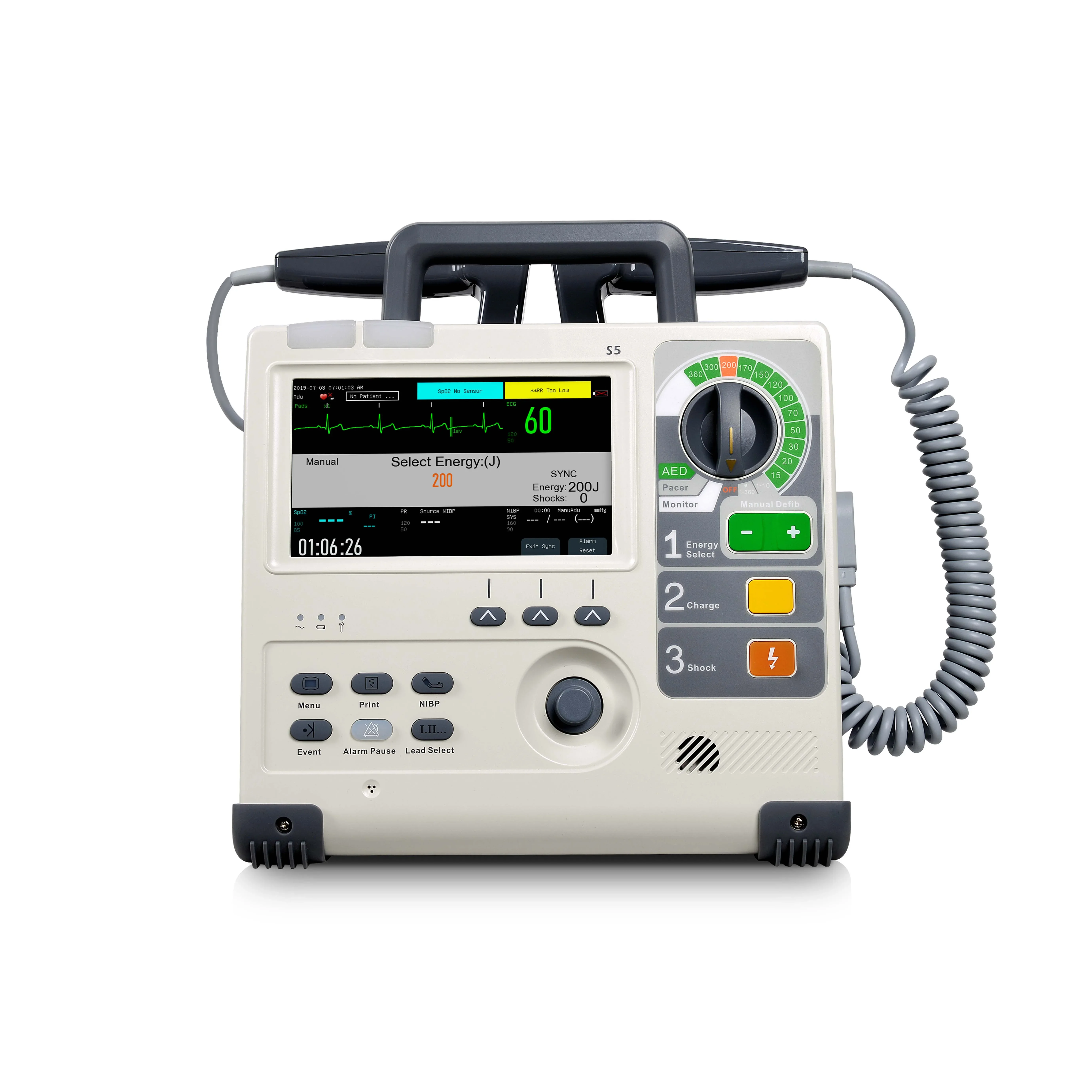 Semi-automatic External   Training   Machine With    and SpO2    Touch Screen