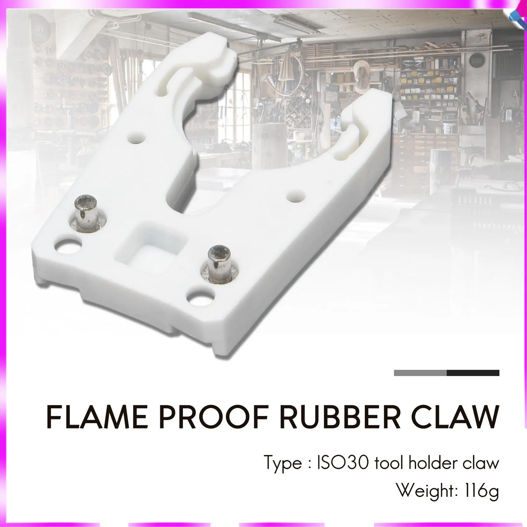 N96R 5 قطعة/الوحدة ISO30 أداة حامل المشبك الحديد + ABS لهب برهان المطاط مخلب #1