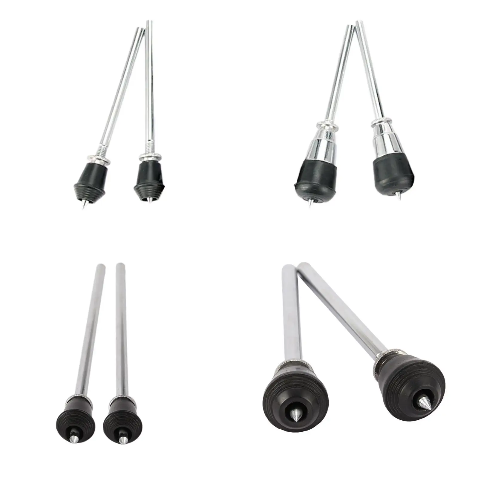 2Pcs Tom Drum Legs Anti Skid Feet DIY Stable High Strength Easy to Install Metal Kick Legs Holder Percussion Instrument Drum Set