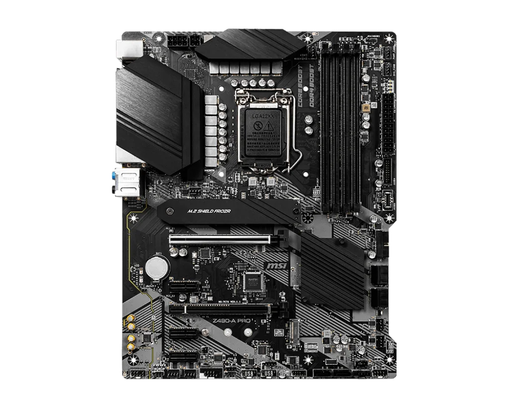 MSI Z490 Motherboard Z490-A PRO Motherboard LGA 1200 DDR4 128GB M.2 support 11900 11700 10900 10300 10850 10700 G6400 cpu