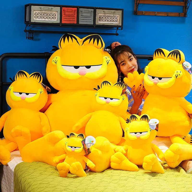 115CM Garfield Cat Doll Soft Comfortable Pp Stuffed Cotton Cartoon Skin Friendly Plush Pillow Big Doll Gift For Children Friends