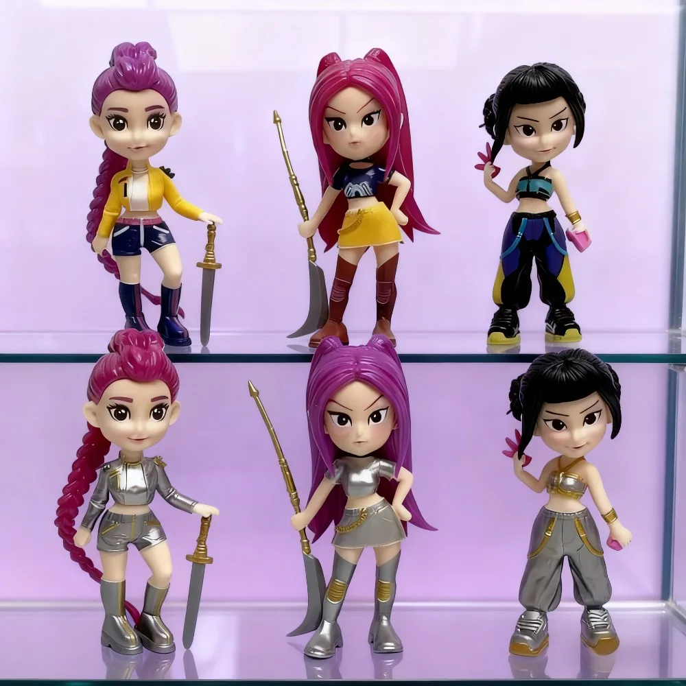 

Корейская демон Hunter Girl Group 2025 K-POP, ПВХ статуя, Коллекционная загадочная слепая коробка, игрушка для коллекционеров