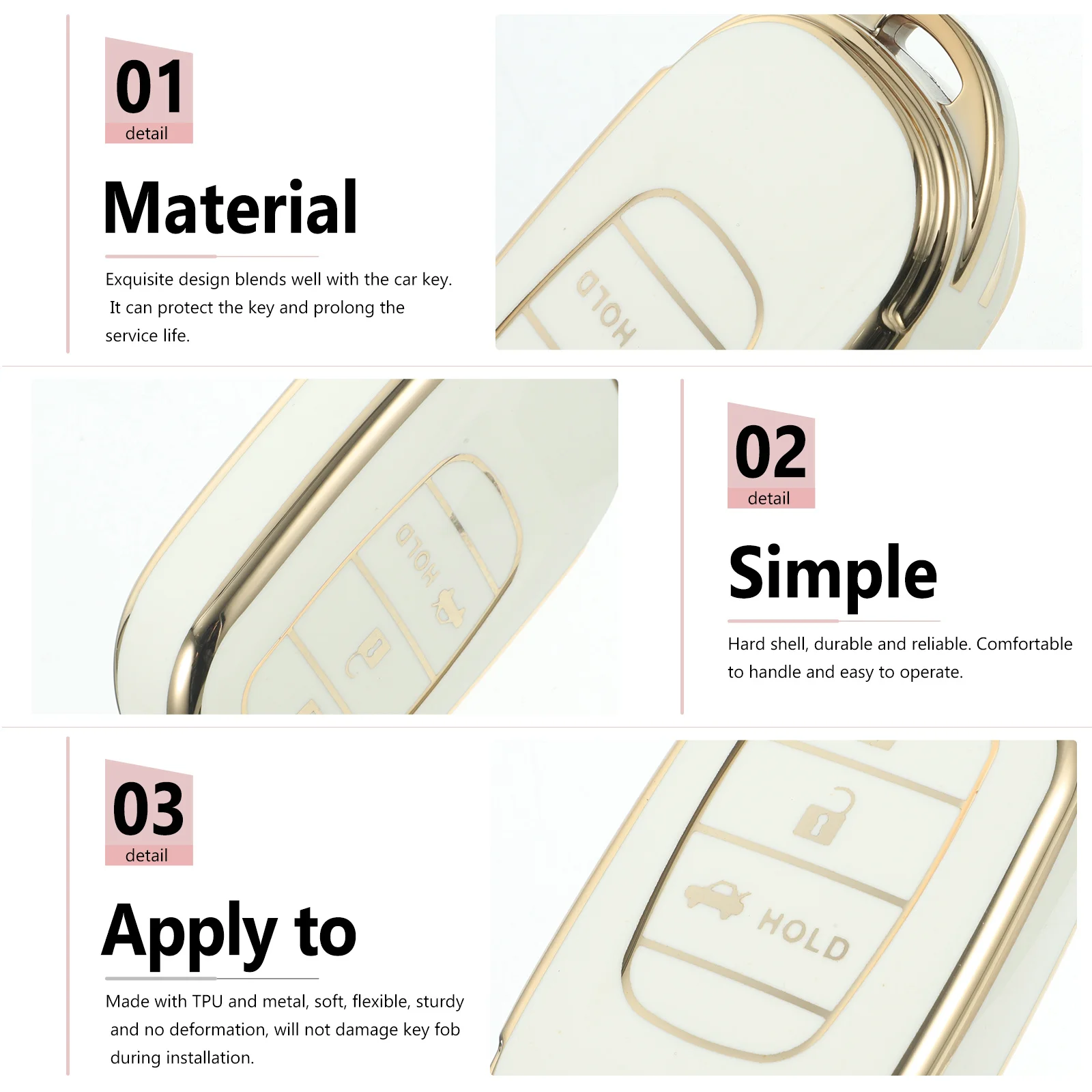 

Key Fob Holder for Car Keys G11j3 Key Cover Soft Flexible No Deformation Reliable Performance Keyfob Keychains Covers