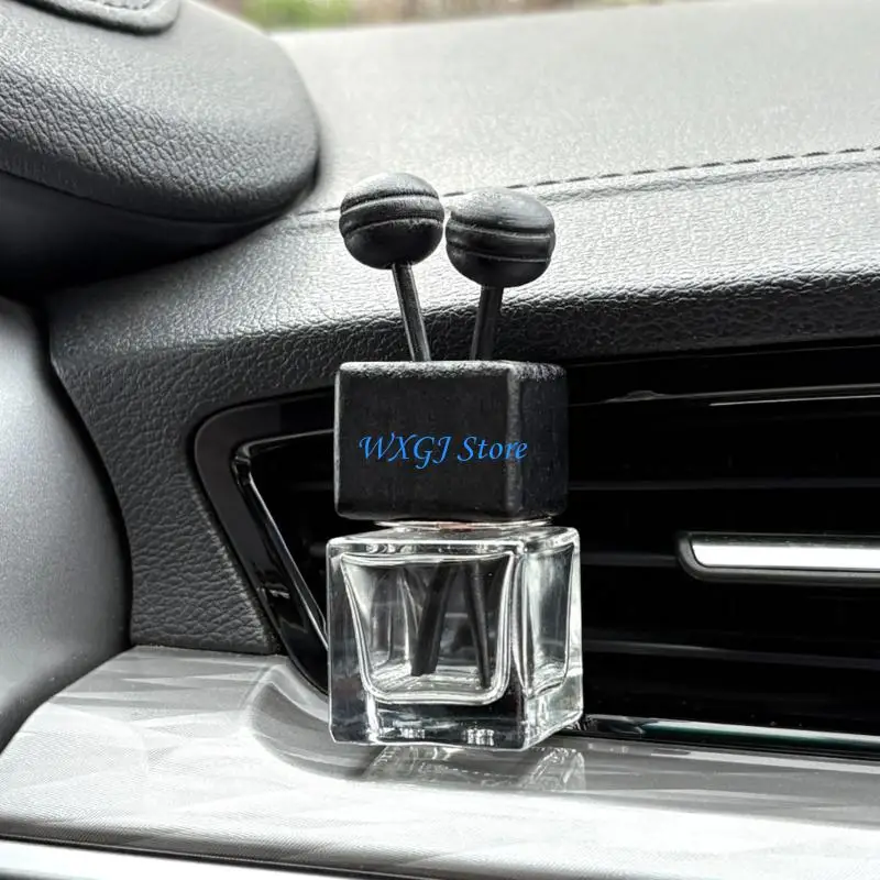 37JE Small Capacity Glass Container Car Vent Mounted Essential Oil Diffuser Bottle Suitable For Vehicle Air Outlet