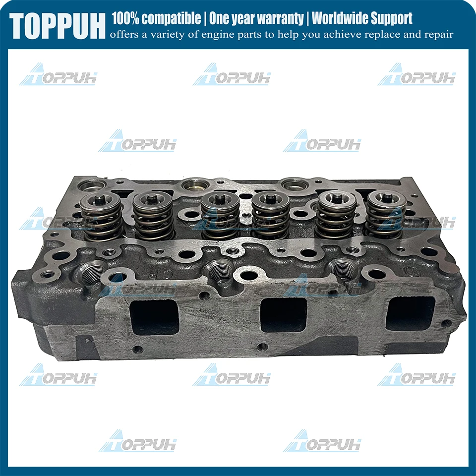 D1503 Cylinder Head For Kubota KX91-3 U35 R420 with Valves 1G720-30430