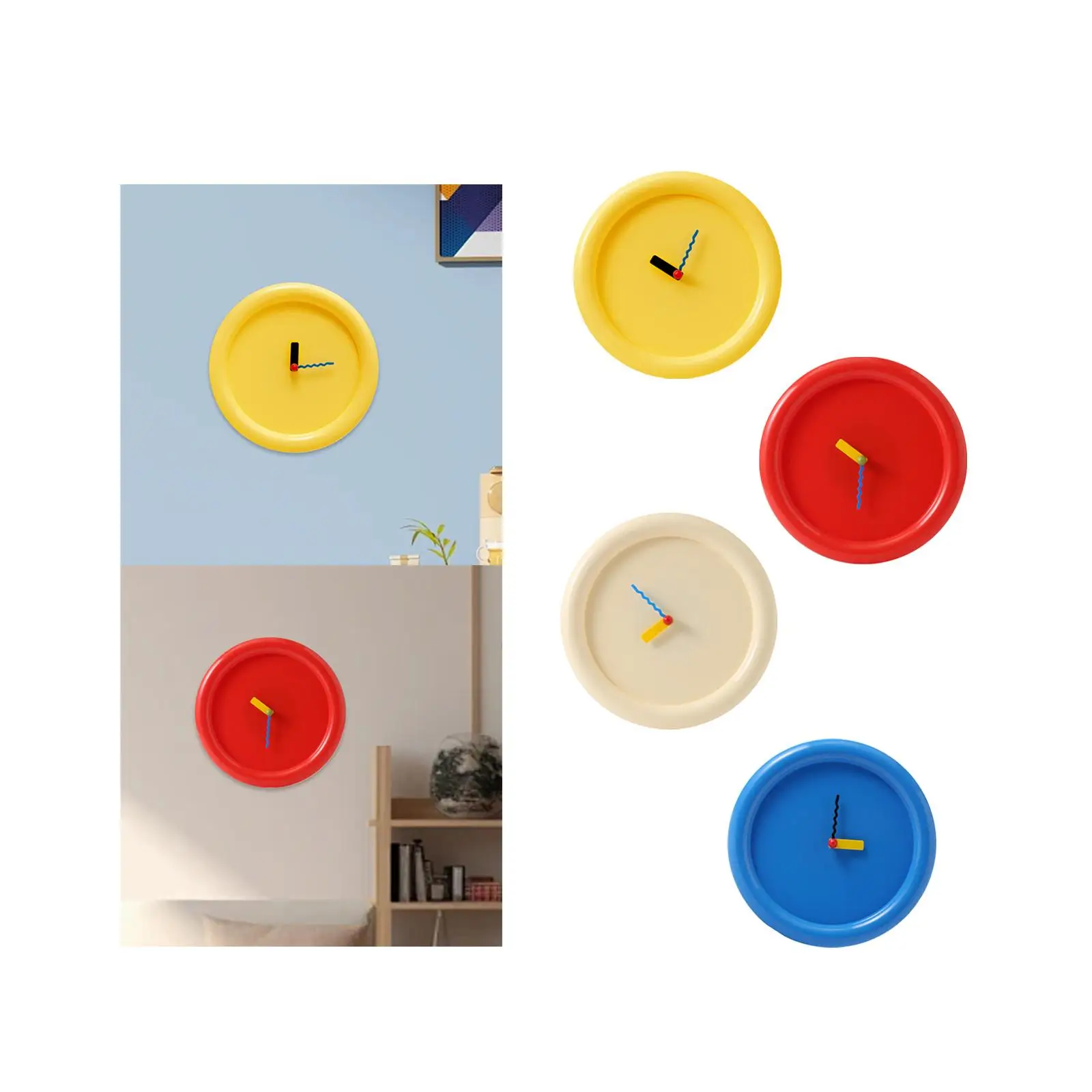 12inch Wall Clock Non Ticking Accurate Movement Modern Minimalist Design Battery Powered for Classroom Decor Multifunctional