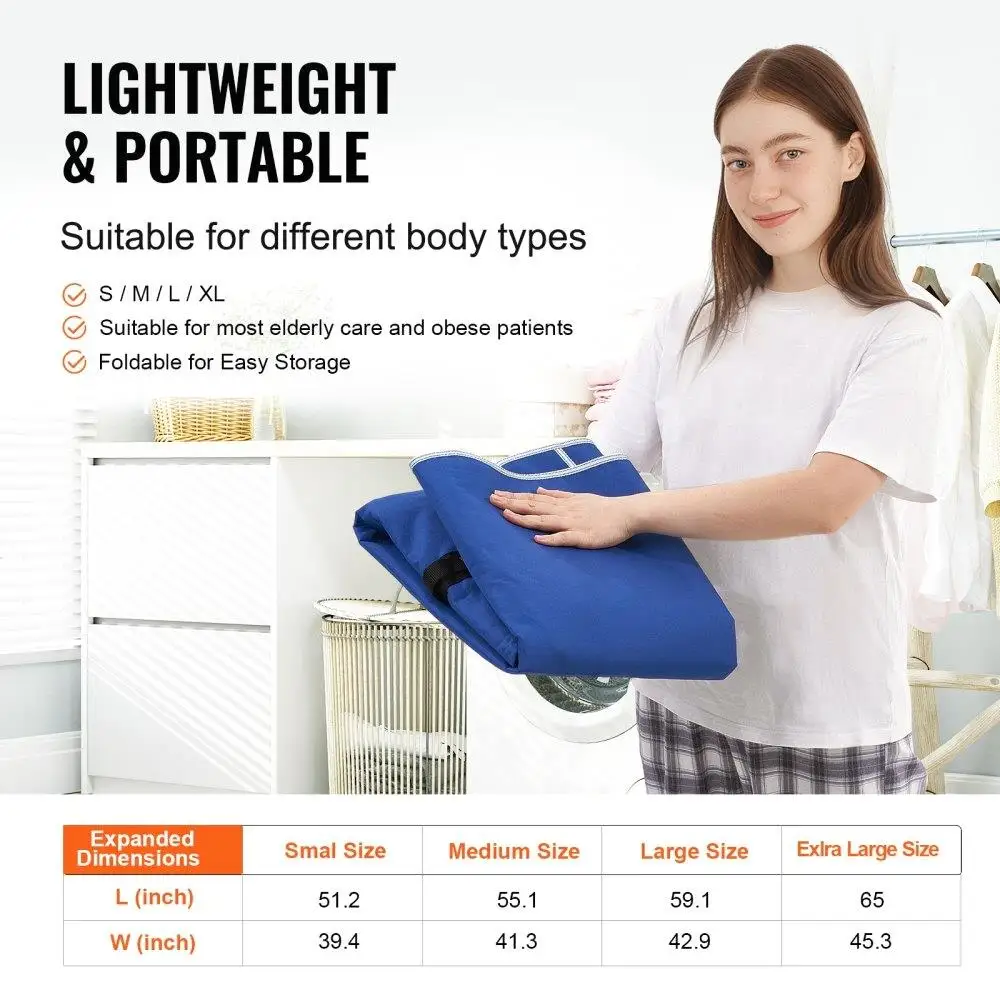Universal Full Body Patient Lift Sling S-Size Medical Aid Support Durable Design Ergonomic Fit Adjustable Straps Patient Safety