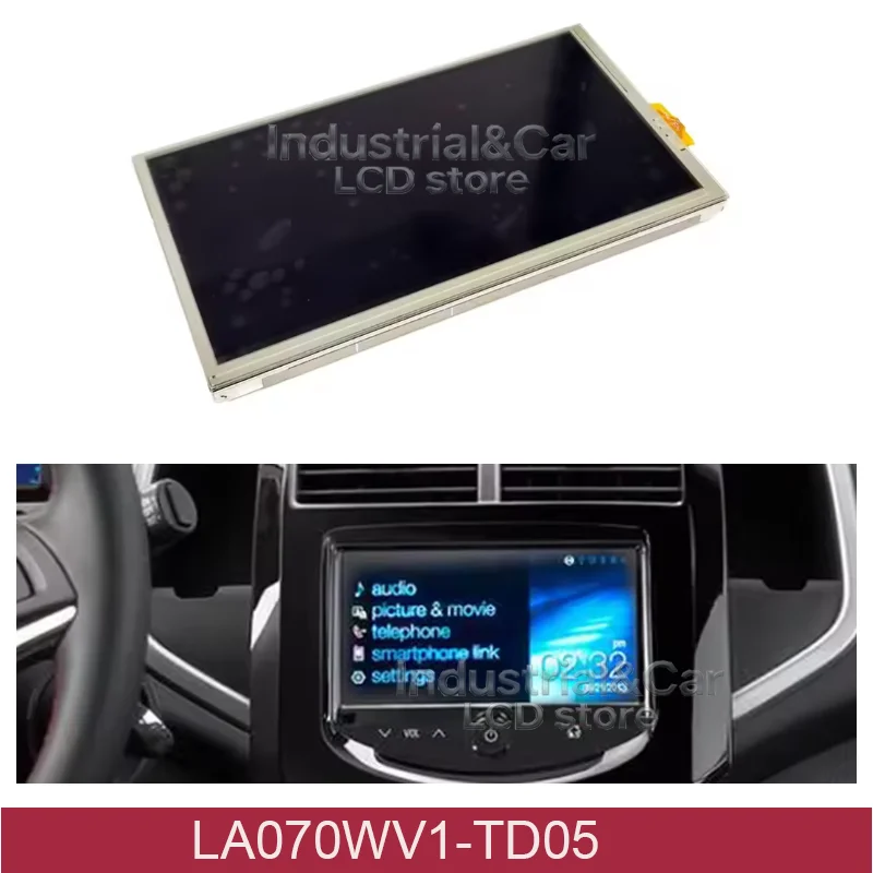 Original 7 inch LCD Display Screen LA070WV1-TD05 LA070WV1(TD)(05) For Auto Spare parts