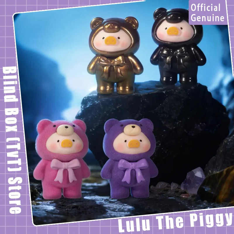 

Genuine Lulu The Piggy Teddy Mini Ore Collection Series Cute Beans Figure Home Desktop Decor For Anime Toy Collectors