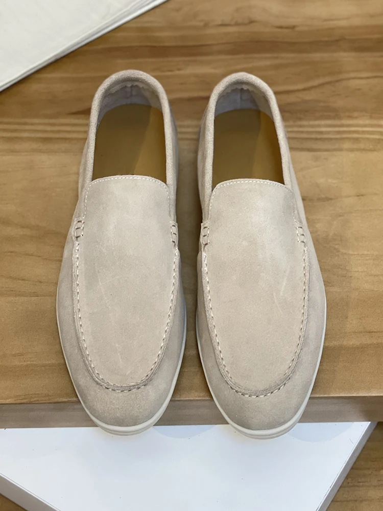 

Мужские повседневные лоферы на плоской подошве с круглым носком, однотонные, в стиле пэчворк, с неглубоким вырезом, для весны и осени