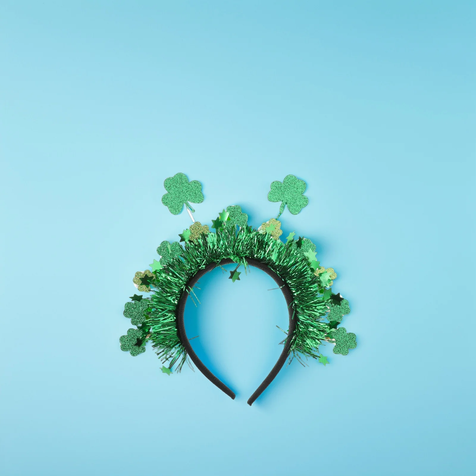 

St Patrick's Day Shamrock Headband Green Hairband Creative Stage Party Costume Hair Accessories for Women Girls Festive Headwear