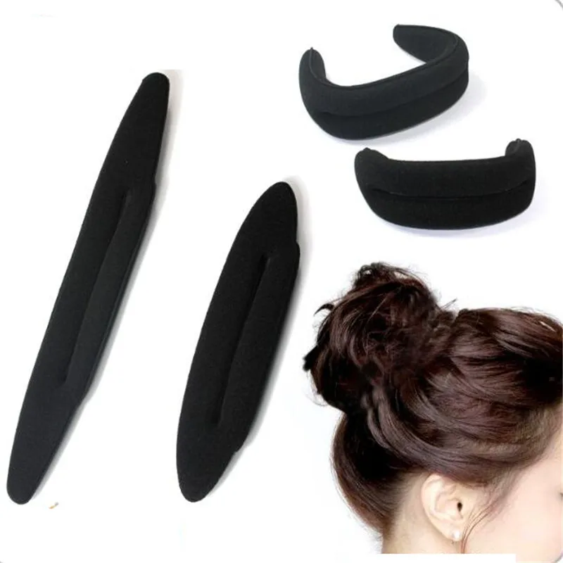 Pince à Cheveux en Mousse Magique pour Chignon, Bigoudi, Accessoire de Coiffure, 4 Pièces/Ensemble