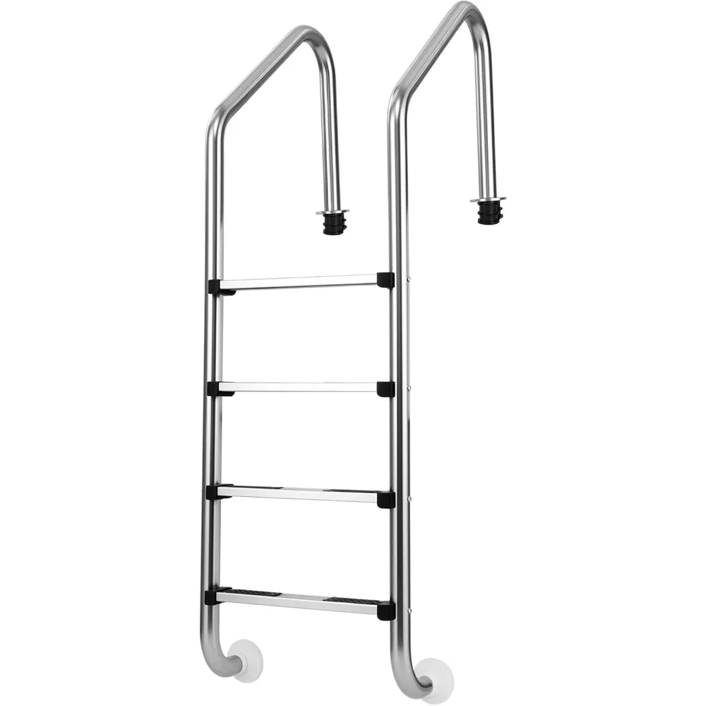 

Swimming Pool Ladder, 3-Step/4-Step In-Ground Stainless Steel Step for Indoor/Outdoor Pool, Heavy Duty Non-Slip Ladder