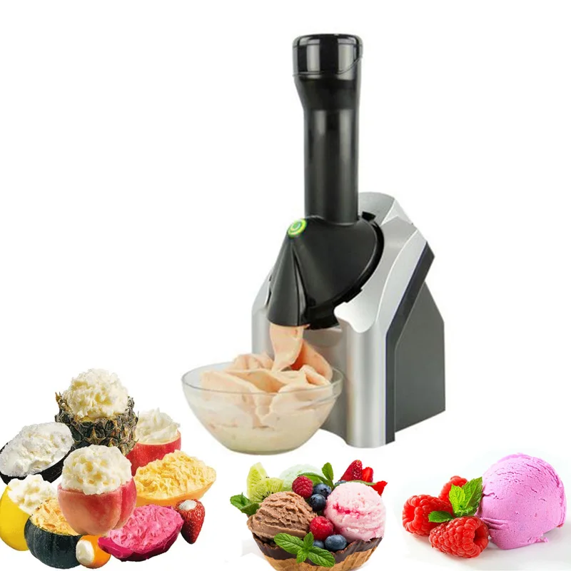 Portable Mini Ice Cream Maker Hand Push DIY Frozen Fruit Sorbet Dessert Home Pressing Yogurt Milkshake Squeezer Machine