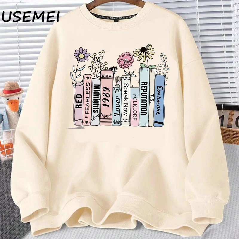 1989 Music Album Sweatshirt Book Lovers Pullover TTPD Country Music Hoodie Albums As Books Bookish FOLK Music Sweatshirts